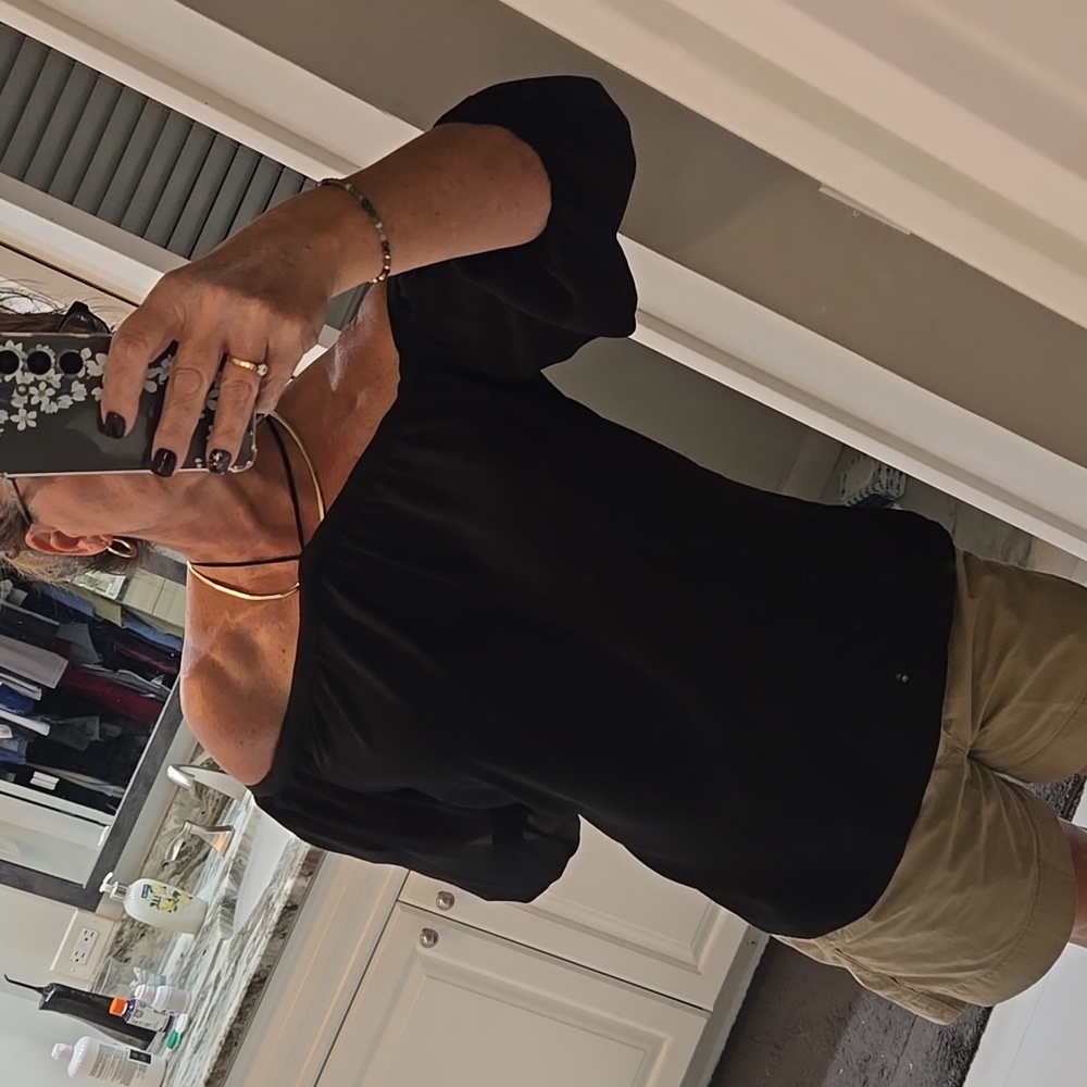 Elegant Black Off-Shoulder Blouse